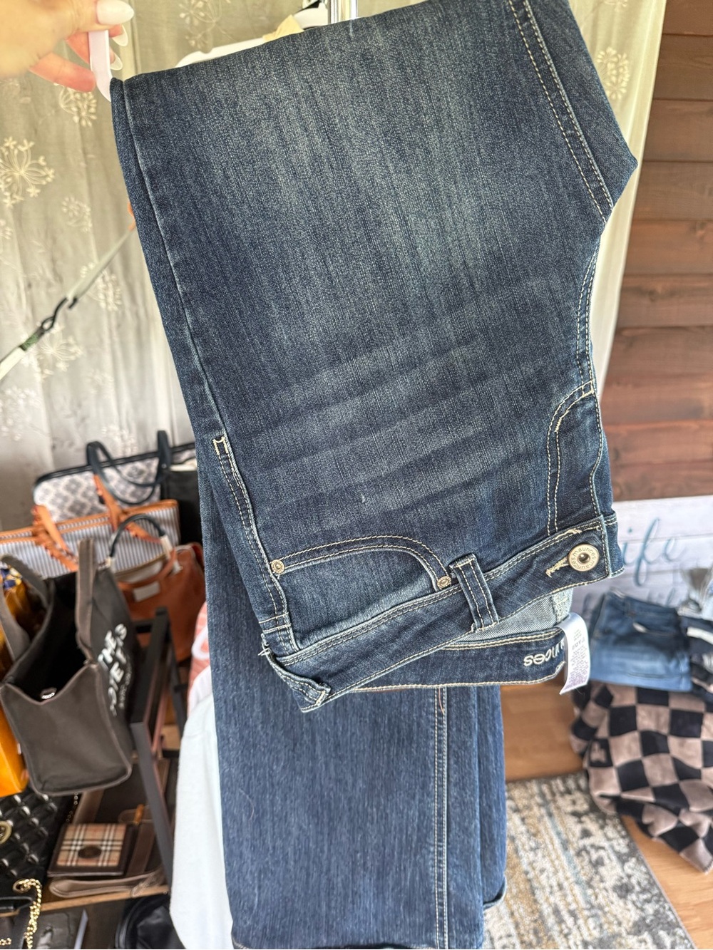 Maurices Dark Blue Women's Jeans - Picture 2 of 4